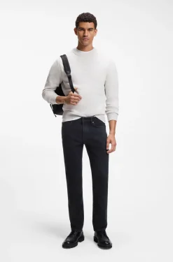 Dunkelblaue Slim-Fit Jeans aus bequemem Stretch-Denim