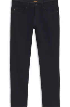 Dunkelblaue Slim-Fit Jeans aus bequemem Stretch-Denim