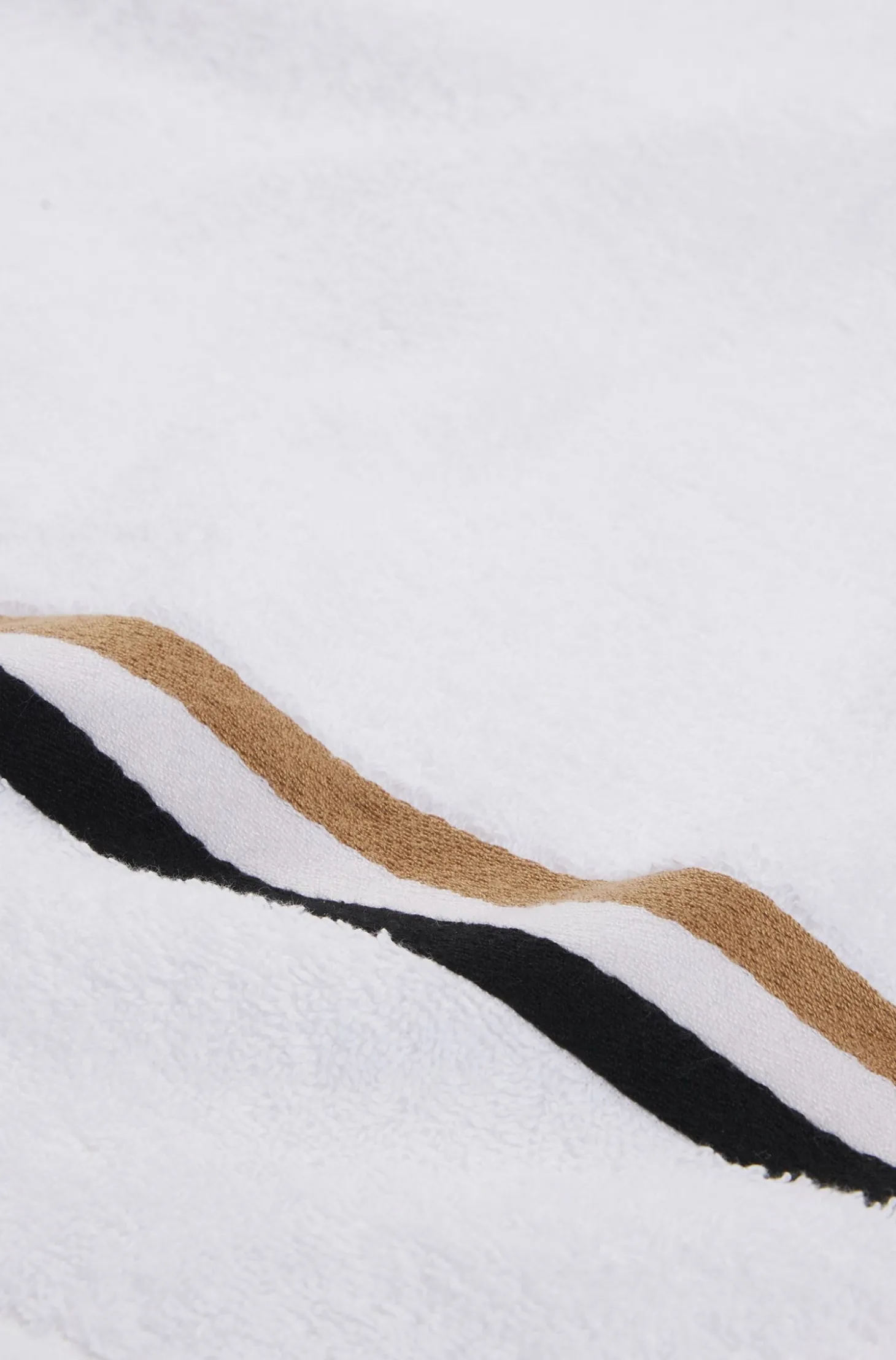 Duschtuch aus Baumwolle mit Signature-Streifen am Rand
