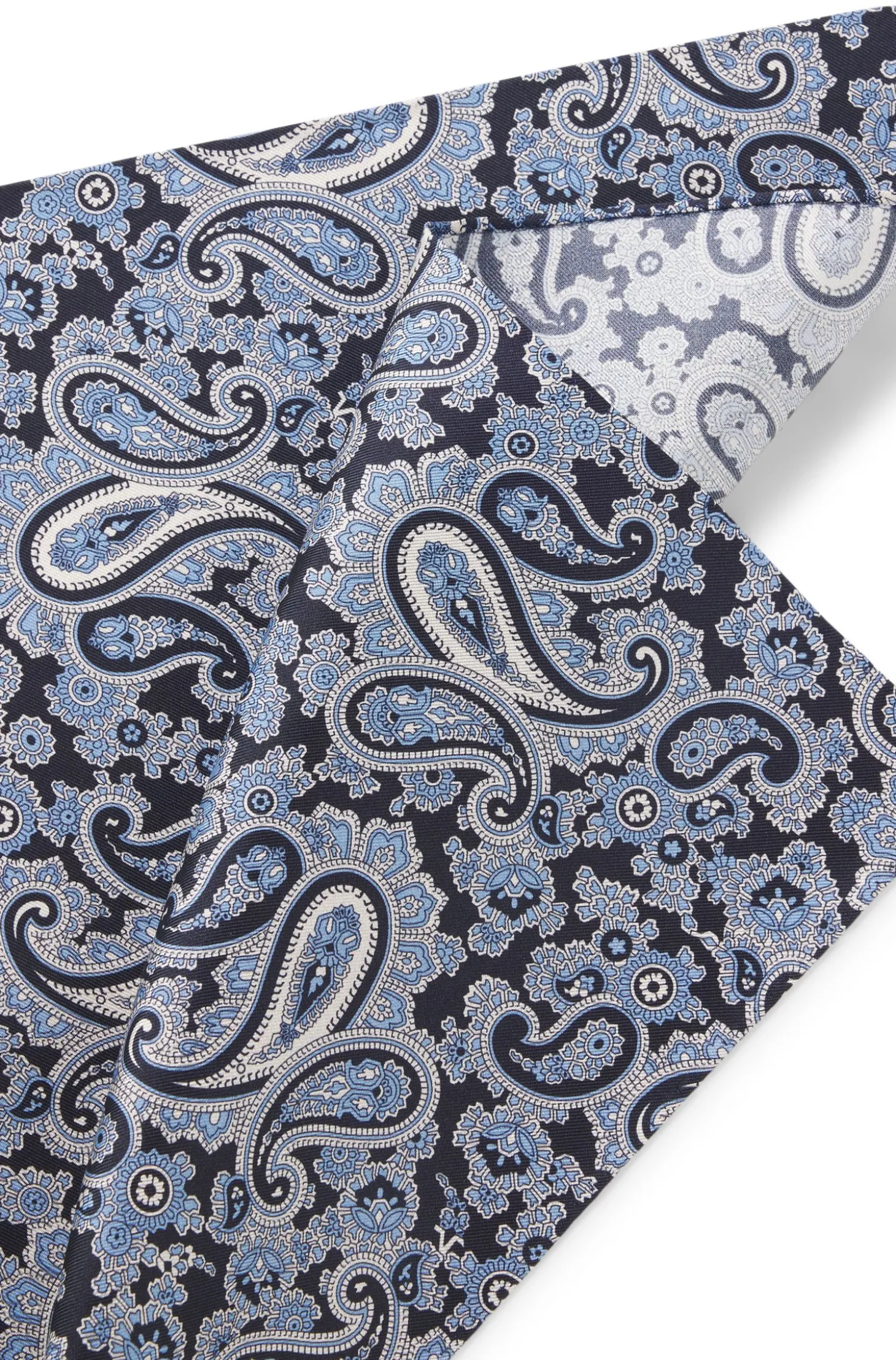 Einstecktuch aus reiner Seide mit Paisley-Print