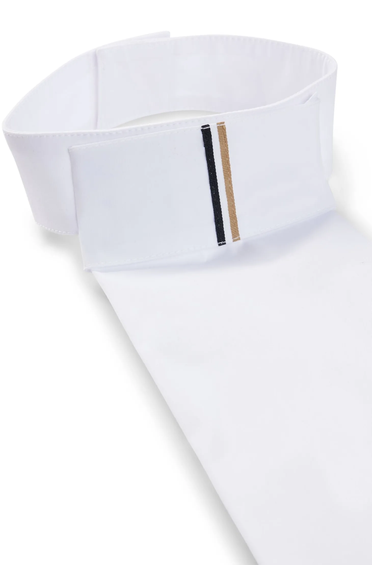 Einteiliger Reitsport-Plastron mit charakteristischem Streifen