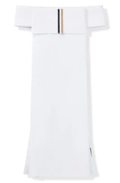 Einteiliger Reitsport-Plastron mit charakteristischem Streifen