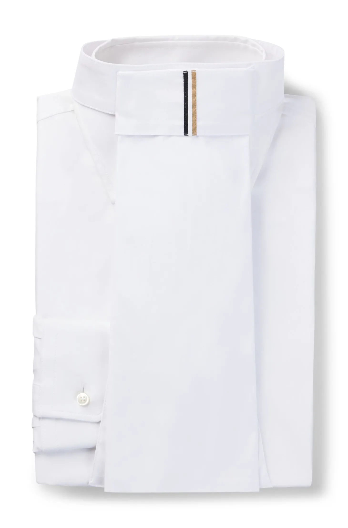 Einteiliger Reitsport-Plastron mit charakteristischem Streifen