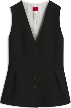 Elegant geschnittene Weste mit Schößchen