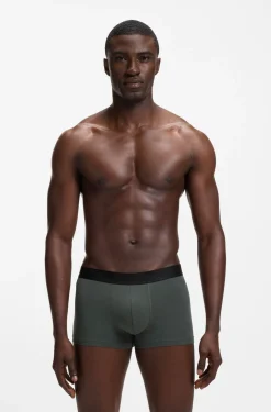 Eng anliegende Boxershorts aus Baumwoll-Mix im Dreierpack