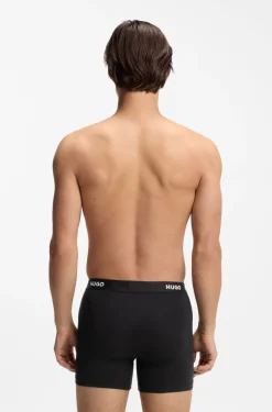 Eng anliegende Boxershorts aus Stretch-Baumwolle im Dreierpack