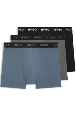 Eng anliegende Boxershorts mit Logo aus Stretch-Baumwolle im Dreierpack