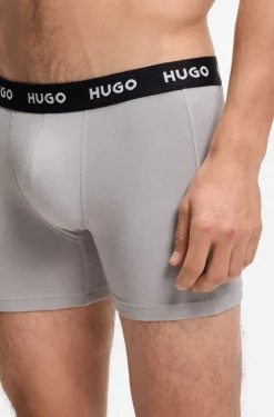 Eng anliegende Boxershorts mit Logo aus Stretch-Baumwolle im Dreierpack