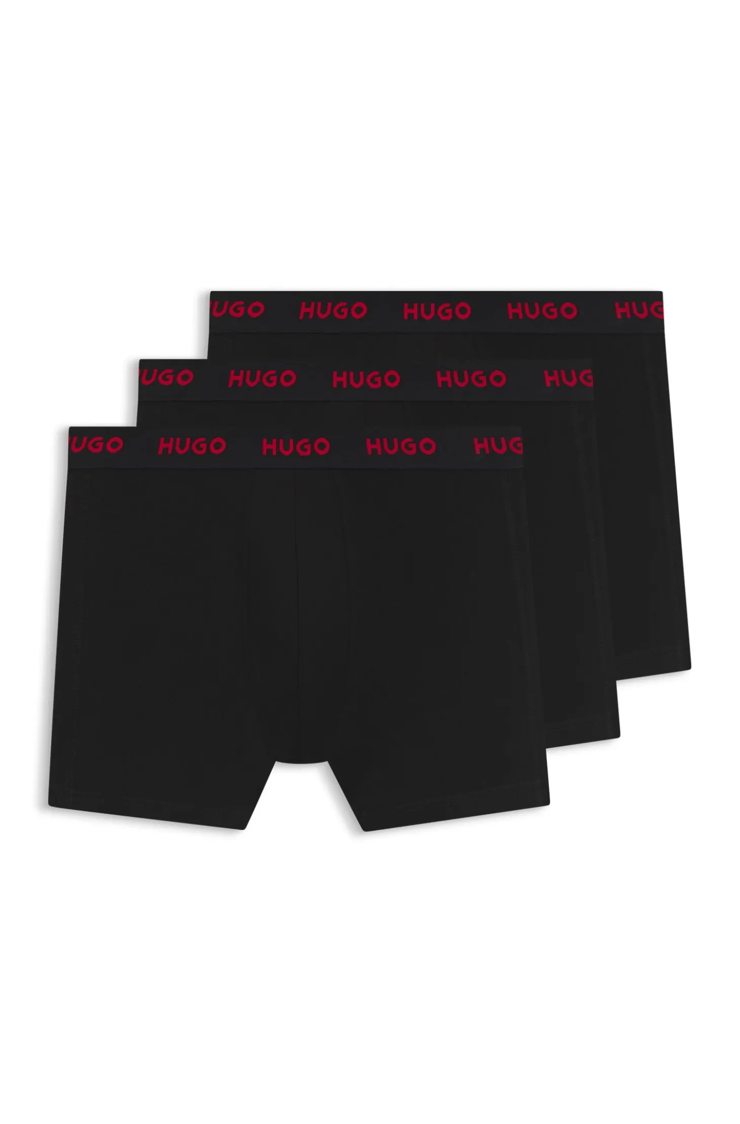 Eng anliegende Boxershorts mit Logo aus Stretch-Baumwolle im Dreierpack