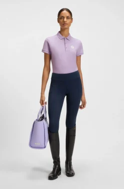 Equestrian Poloshirt aus Stretch-Baumwolle mit Double-B-Monogramm
