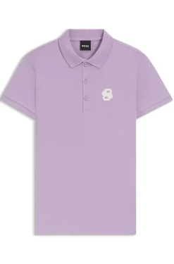 Equestrian Poloshirt aus Stretch-Baumwolle mit Double-B-Monogramm