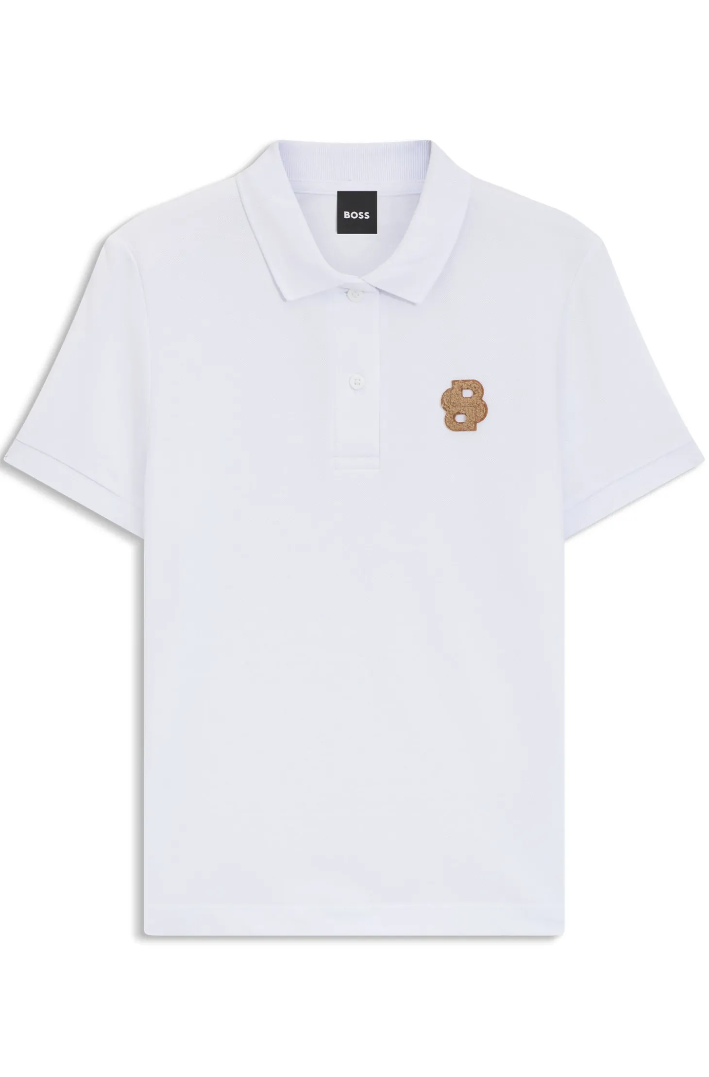 Equestrian Poloshirt aus Stretch-Baumwolle mit Double-B-Monogramm