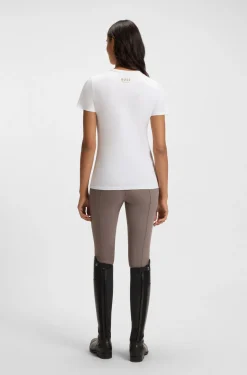 Equestrian T-Shirt aus Stretch-Baumwolle mit Double-B-Monogramm