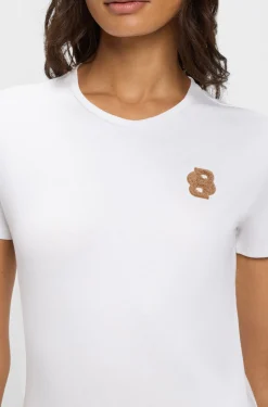 Equestrian T-Shirt aus Stretch-Baumwolle mit Double-B-Monogramm