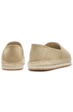 Espadrilles aus Veloursleder mit Stack-Logo