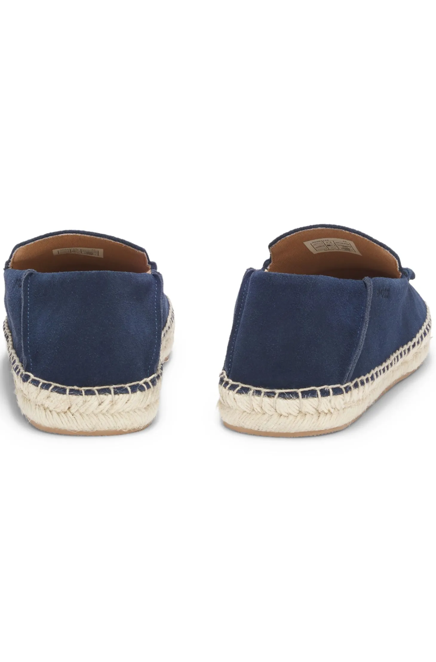 Espadrilles aus Veloursleder mit Jute-Zwischensohle