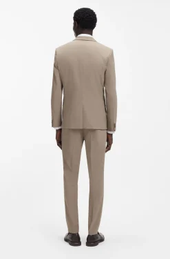 Extra Slim-Fit Dreiteiler aus strukturiertem Stretch-Gewebe