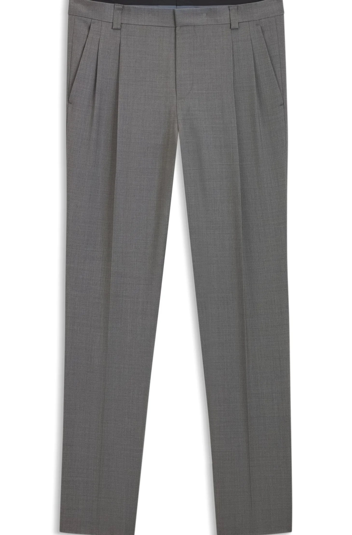 Extra Slim-Fit Hose aus strukturierter Schurwolle
