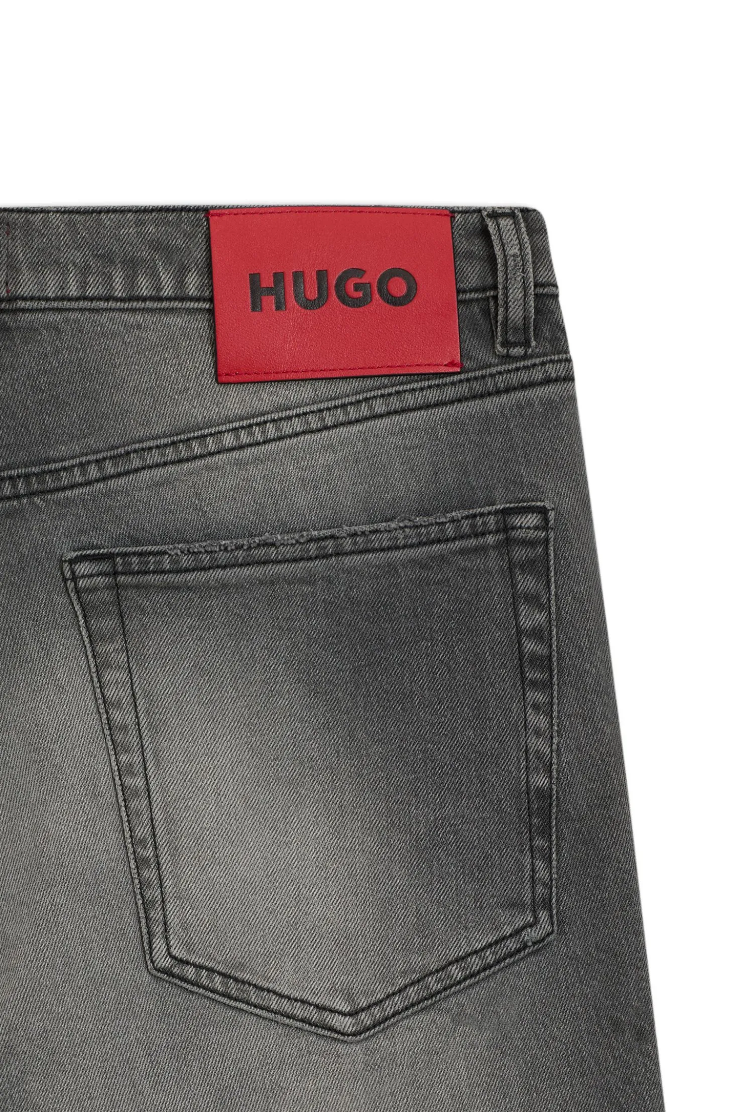 Extra Slim-Fit Jeans aus grauem, verwaschenem Stretch-Denim