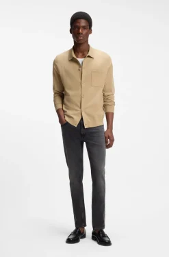 Extra Slim-Fit Jeans aus grauem Stretch-Denim