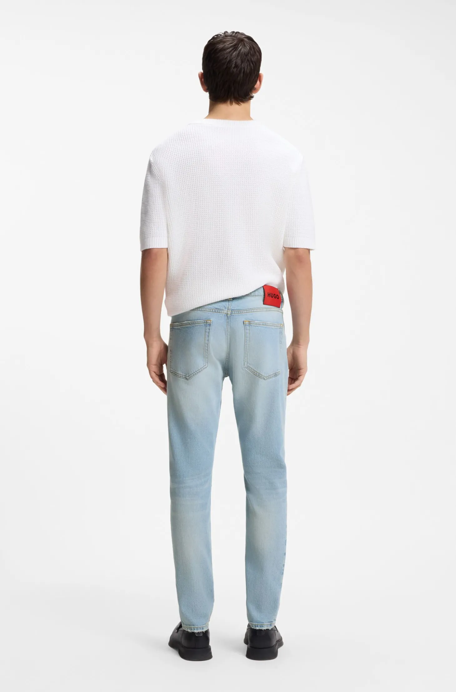 Extra Slim-Fit Jeans aus leuchtend blauem Stretch-Denim