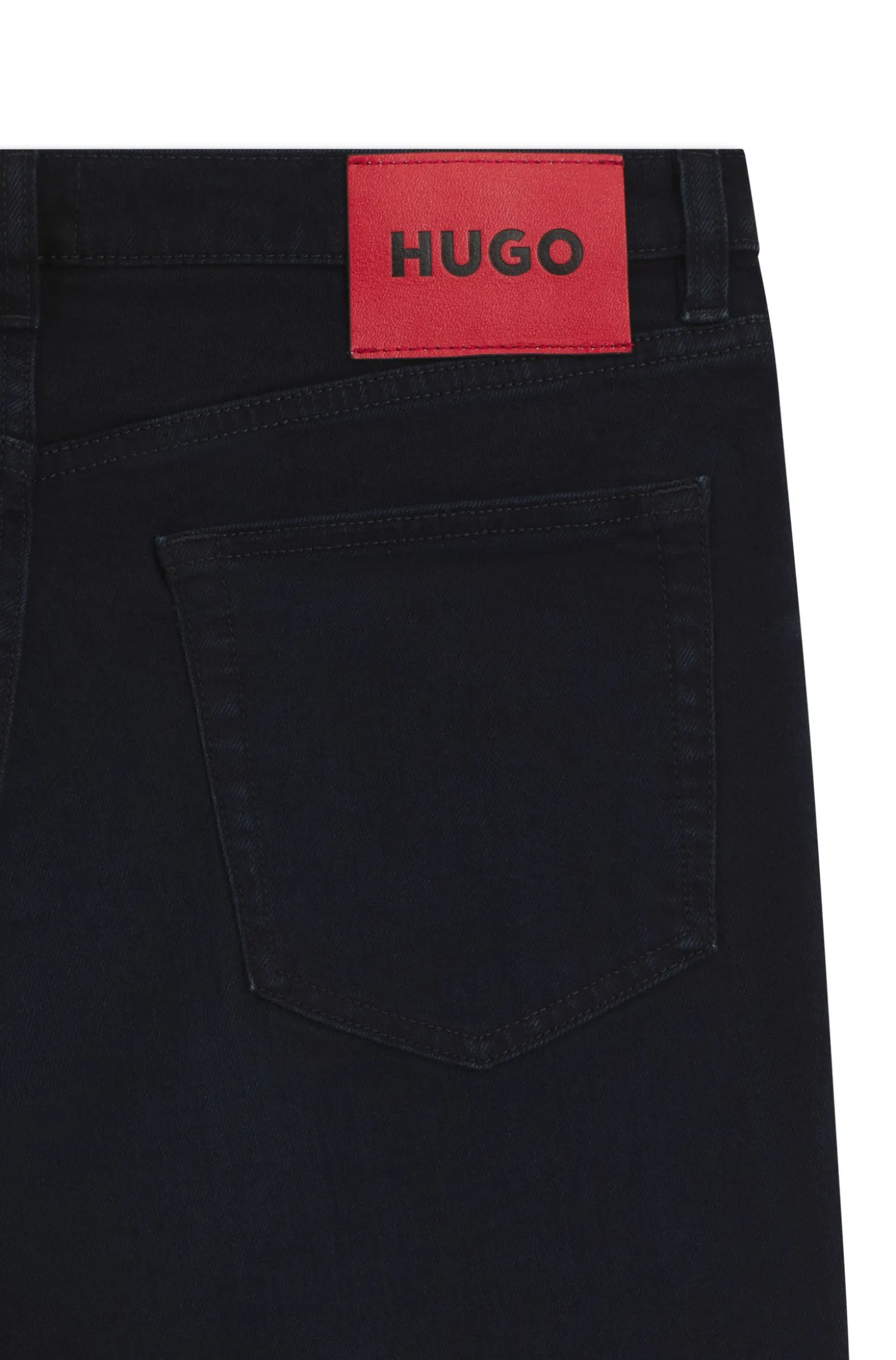 Extra Slim-Fit Jeans aus schwarzblauem Denim