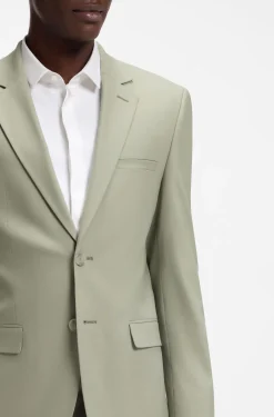 Extra Slim-Fit Popeline-Anzug aus Woll-Mix