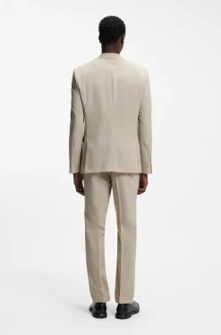 Extra Slim-Fit Popeline-Anzug aus Woll-Mix