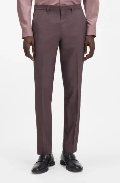 Extra Slim-Fit Popeline-Anzug aus Woll-Mix