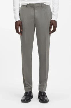 Extra Slim-Fit Popeline-Anzug aus Woll-Mix