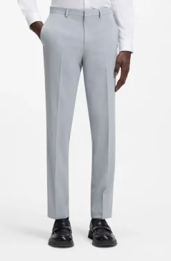 Extra Slim-Fit Popeline-Anzug aus Woll-Mix