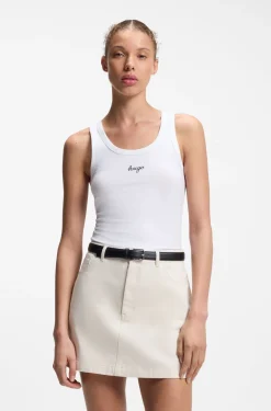 Extra Slim-Fit Tanktop mit Logo-Print