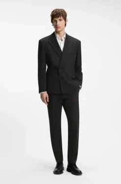 Extra Slim-Fit Twill-Hose aus Woll-Mix