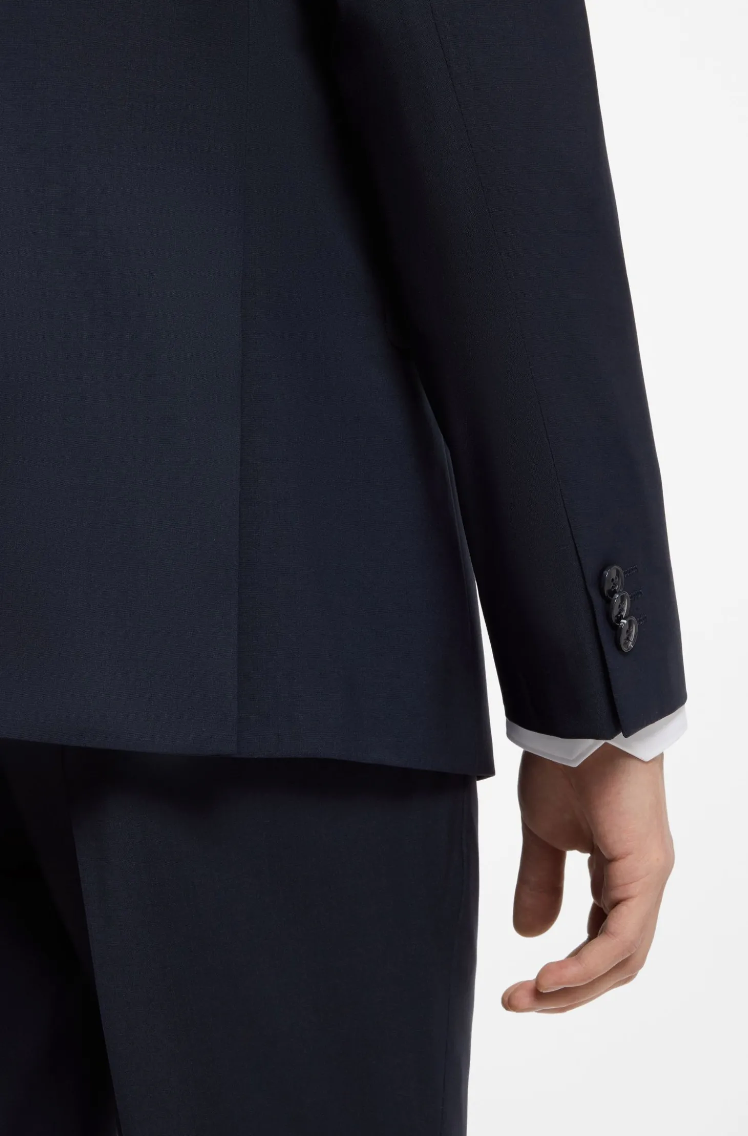 Extra Slim-Fit Zweiteiler aus Woll-Mix