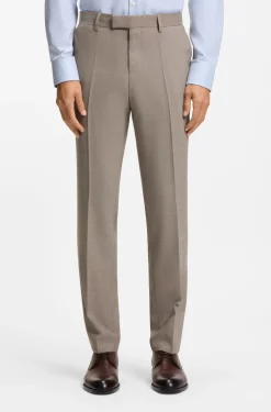 Fein gemusterter Slim-Fit Zweiteiler aus Stretch-Gewebe
