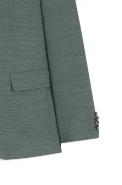 Fein gemusterter Slim-Fit Zweiteiler aus Stretch-Gewebe