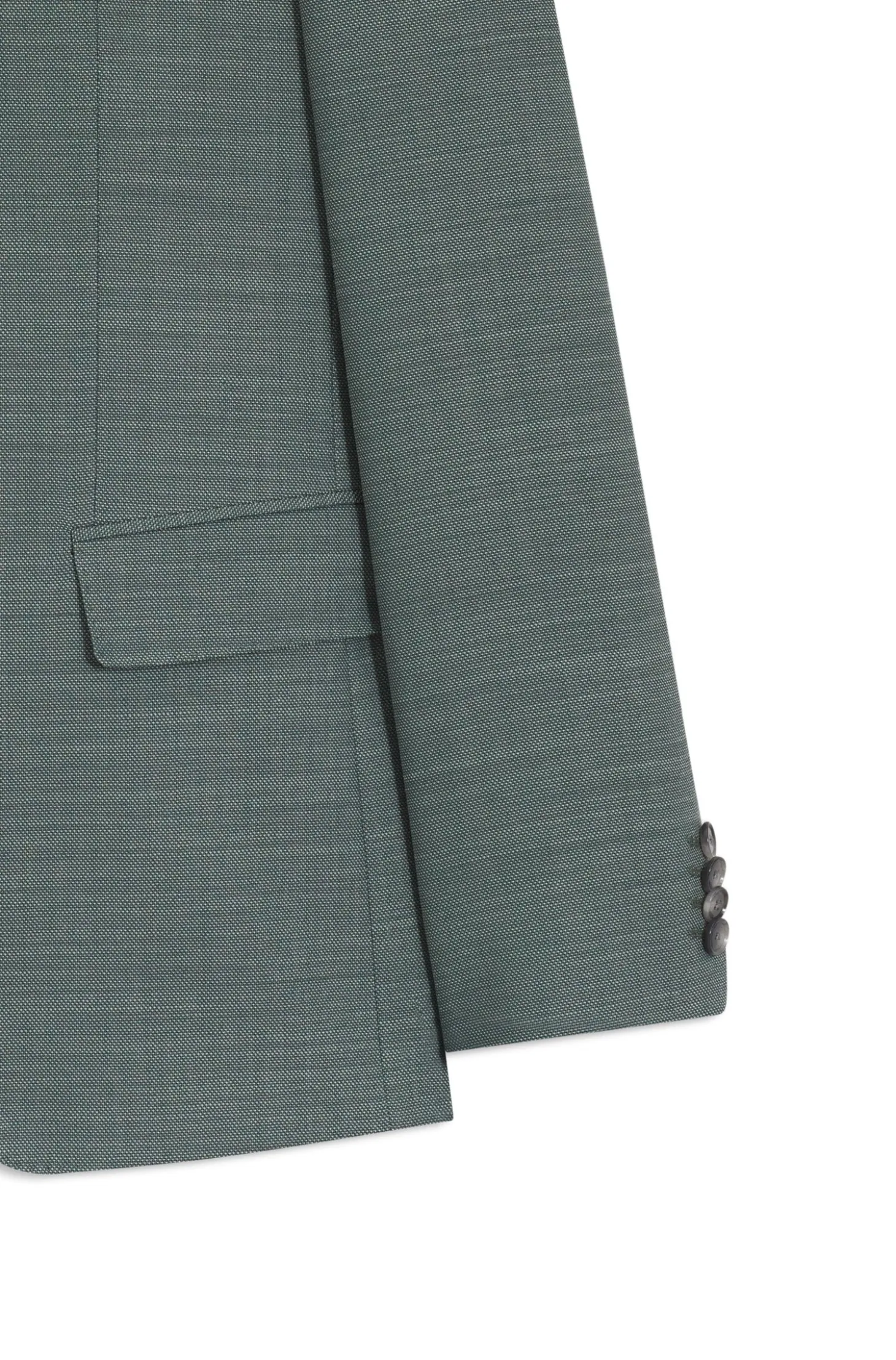 Fein gemusterter Slim-Fit Zweiteiler aus Stretch-Gewebe