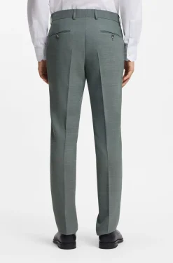Fein gemusterter Slim-Fit Zweiteiler aus Stretch-Gewebe