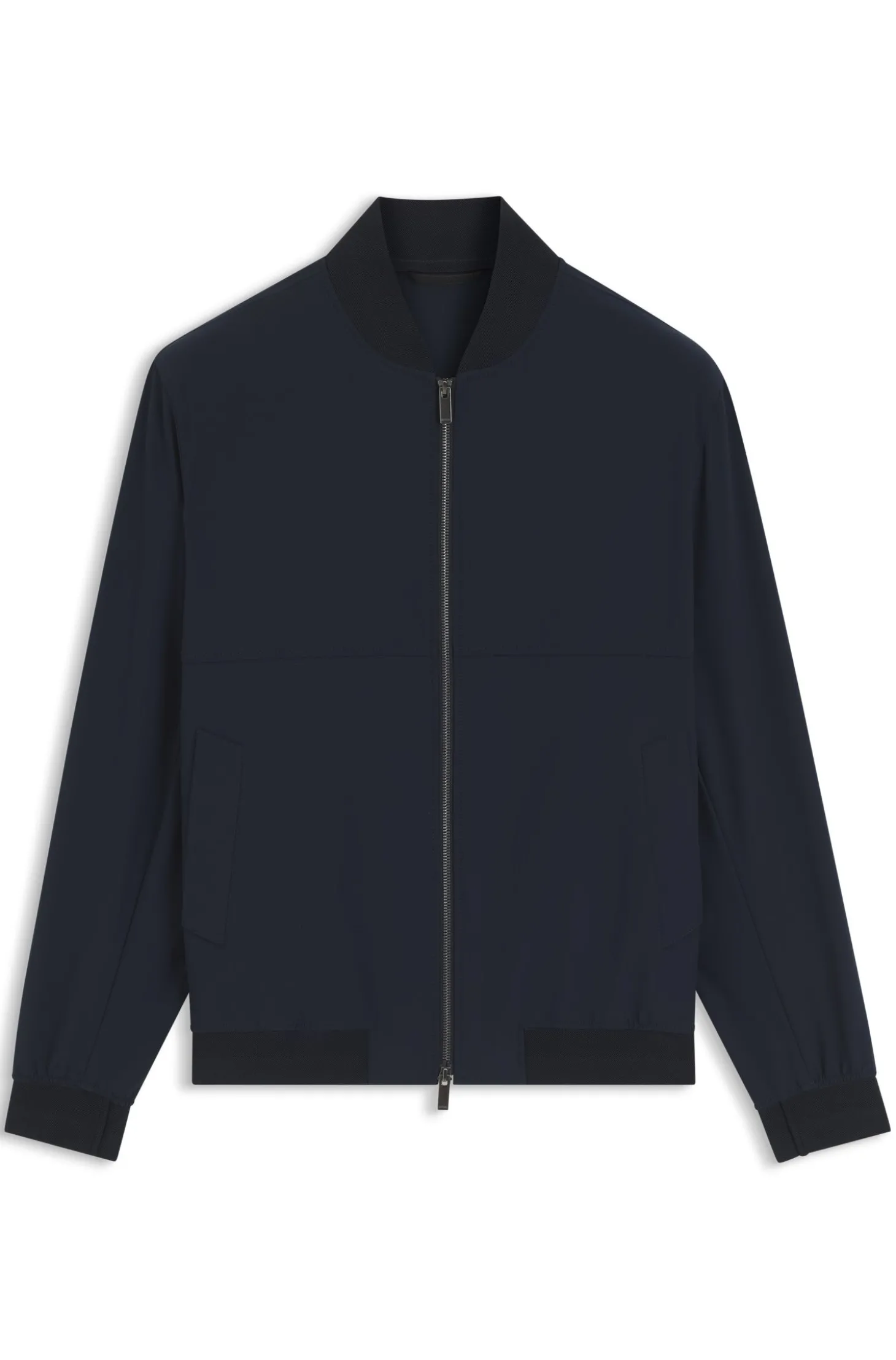 Filigran gemustertes Slim-Fit Sakko aus Stretch-Gewebe