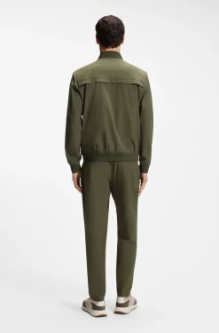 Filigran gemustertes Slim-Fit Sakko aus Stretch-Gewebe