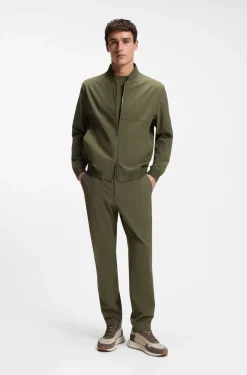 Filigran gemustertes Slim-Fit Sakko aus Stretch-Gewebe