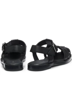 Fischer-Style Sandalen aus Leder mit Stack-Logo