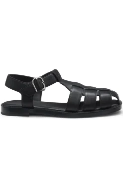 Fischer-Style Sandalen aus Leder mit Stack-Logo
