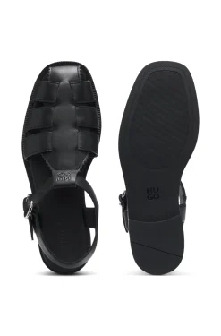 Fischer-Style Sandalen aus Leder mit Stack-Logo