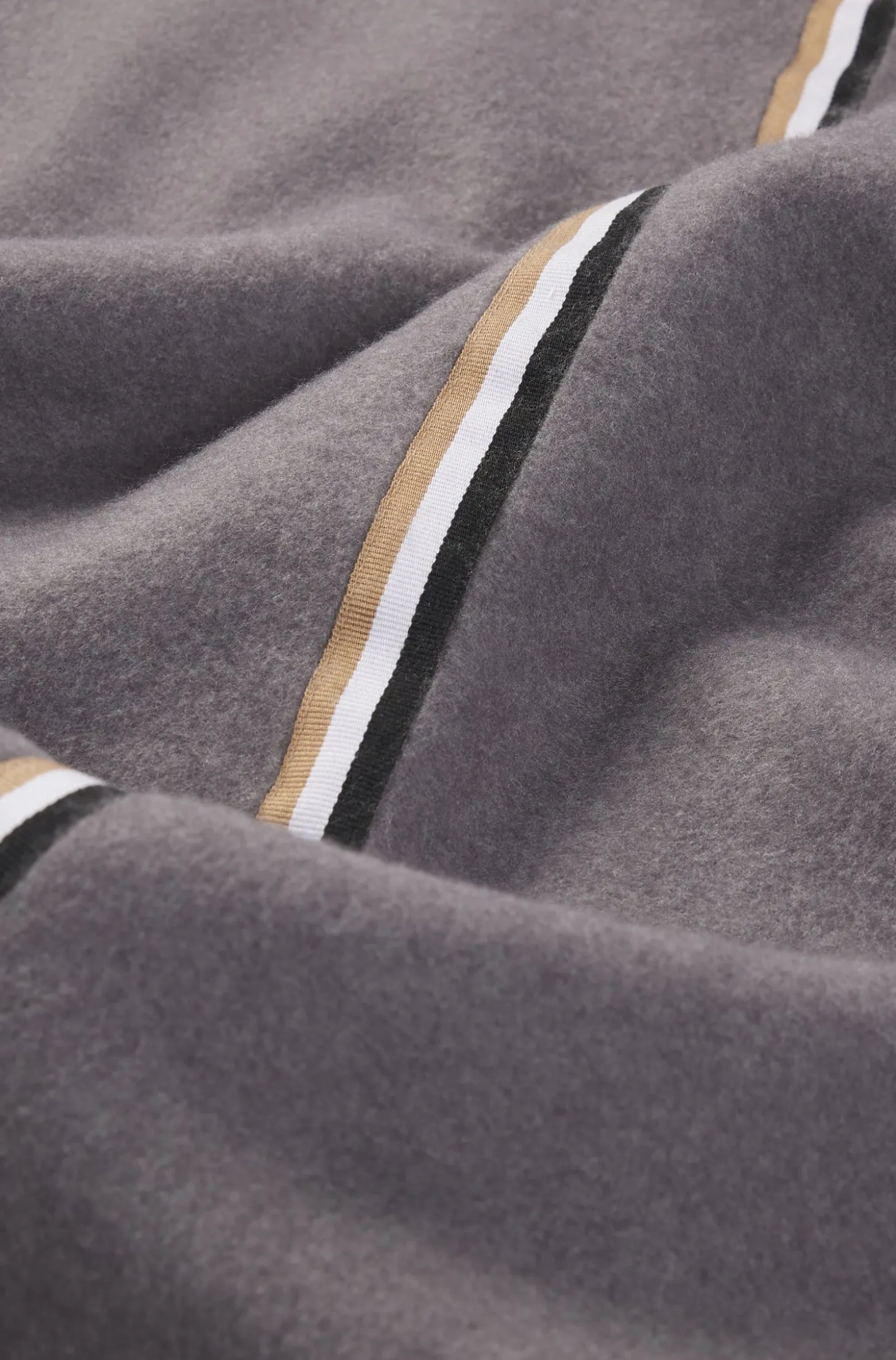 Fleece-Überwurf mit Signature-Streifen-Band