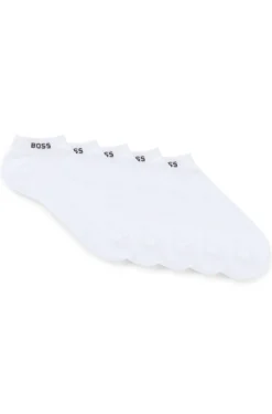 Fünferpack knöchellange Socken mit Logo-Details