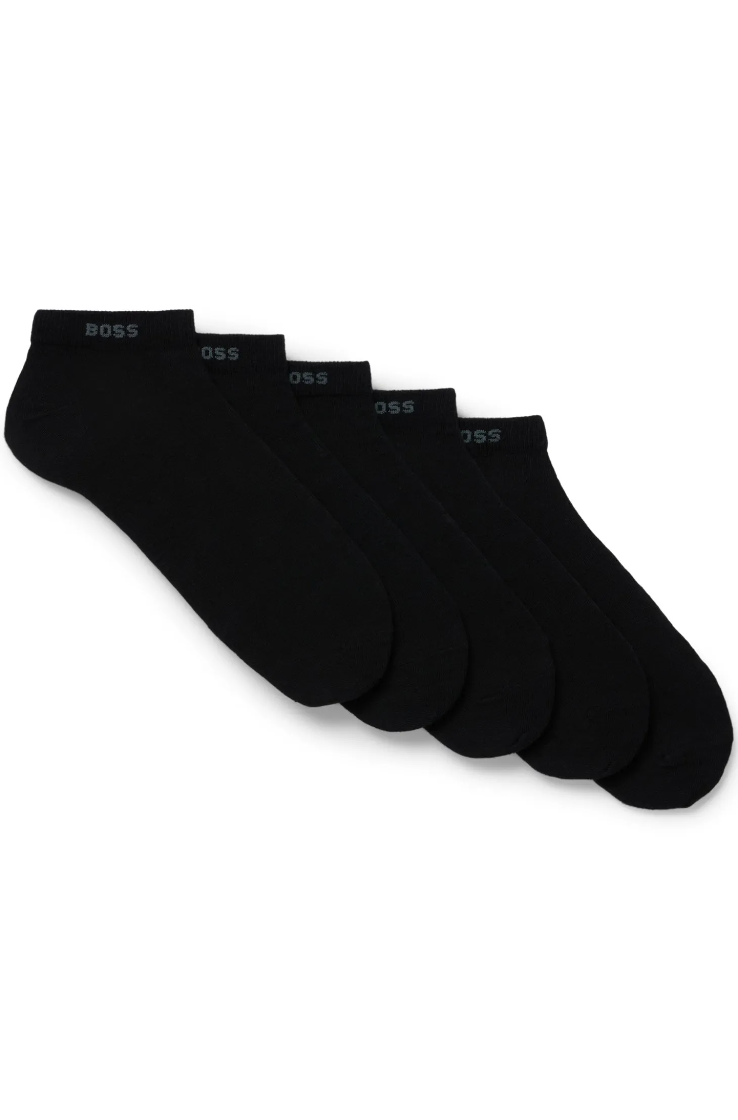 Fünferpack Sneakers-Socken aus Baumwoll-Mix mit Branding