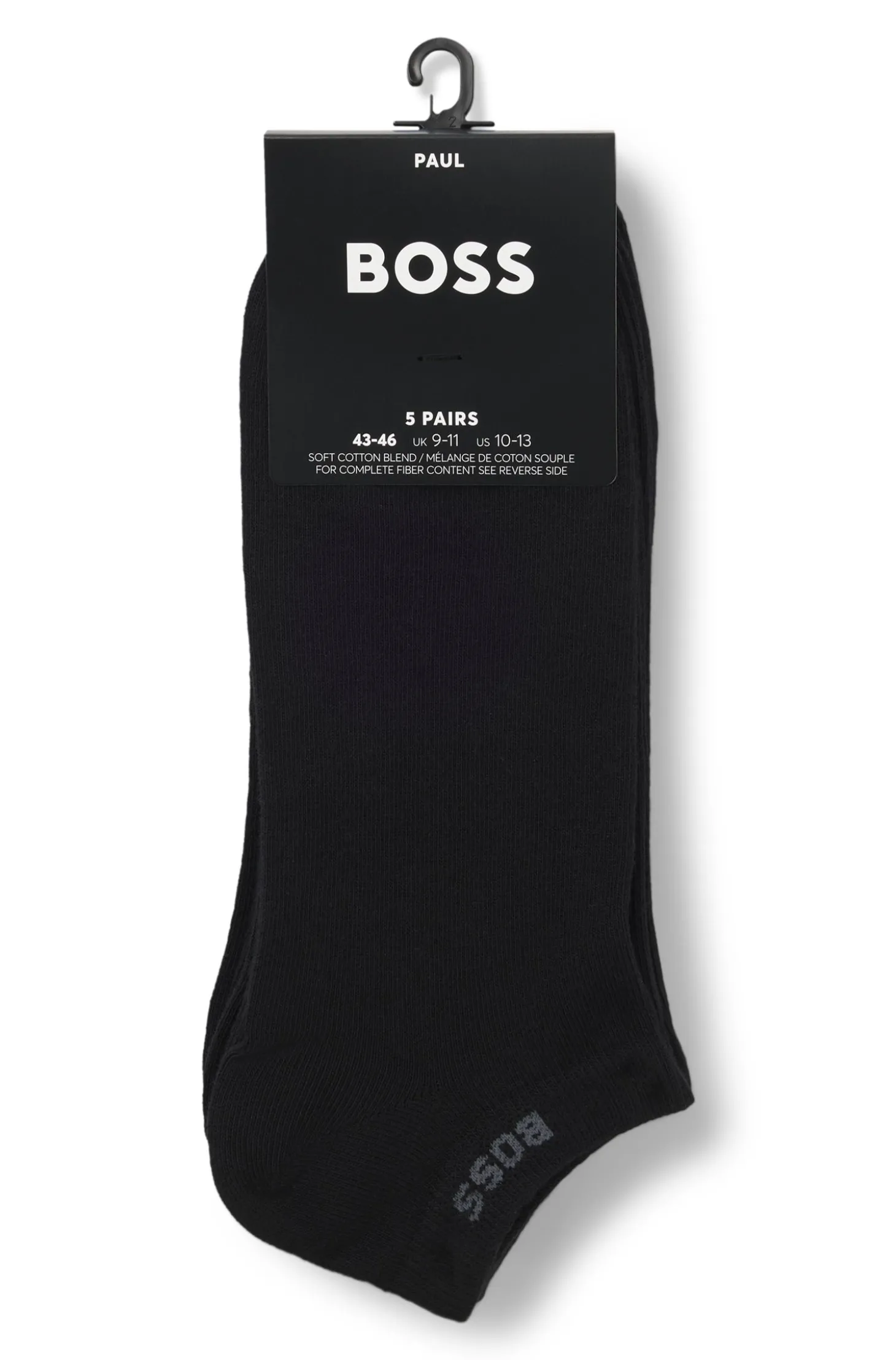 Fünferpack Sneakers-Socken aus Baumwoll-Mix mit Branding