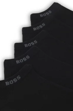 Fünferpack Sneakers-Socken aus Baumwoll-Mix mit Branding