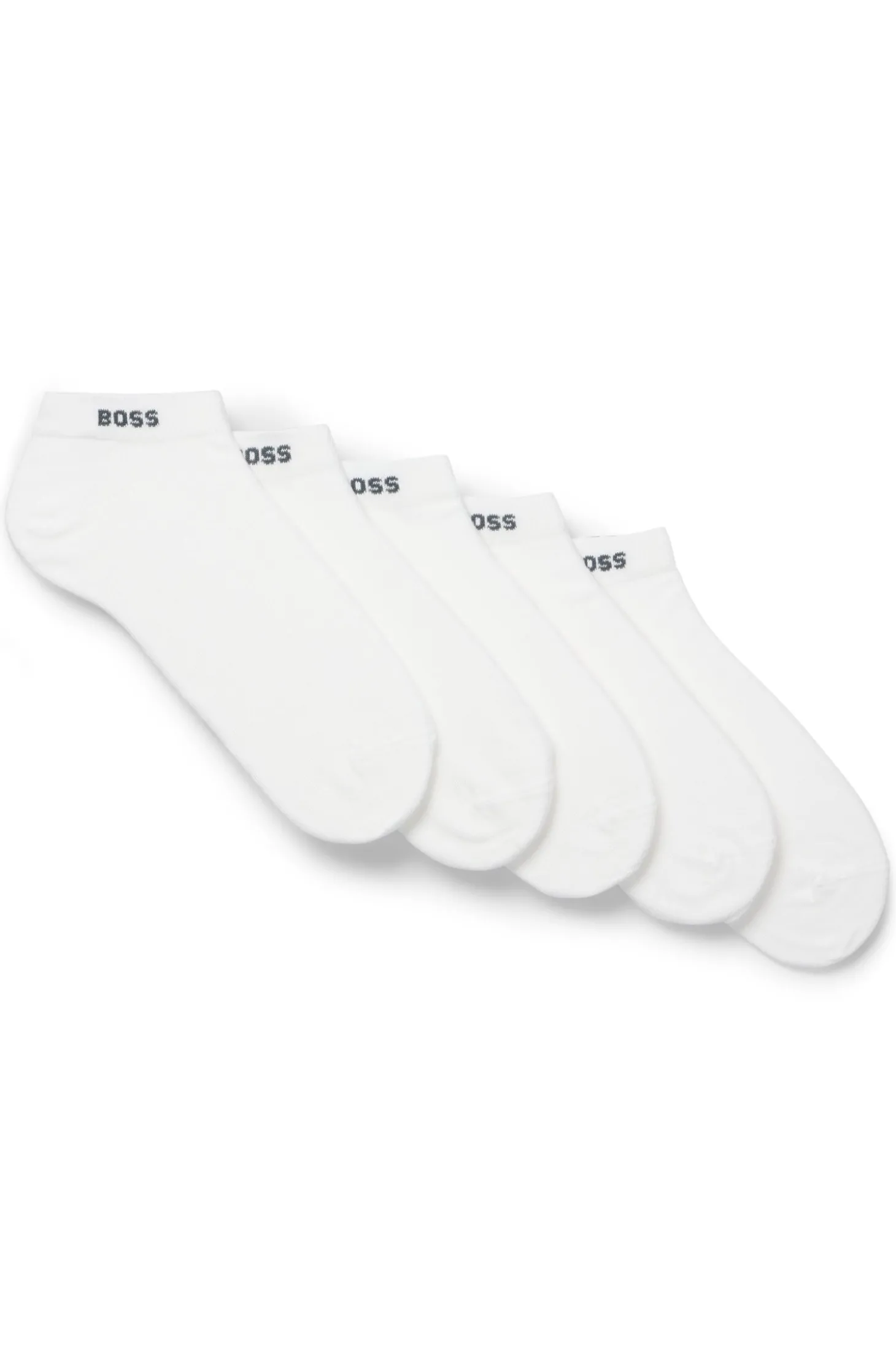 Fünferpack Sneakers-Socken aus Baumwoll-Mix mit Branding